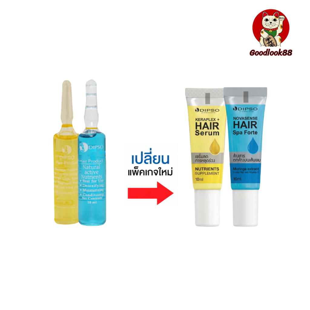 เซรั่งเร่งผมยาว Dipso บำรุงหนังศรีษะ ขนาด 10 ml .ใช้ง่าย พกพาสะดวก