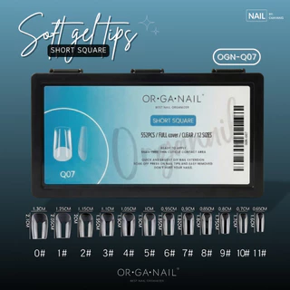 Soft Gel Tips Organail เล็บปลอมกล่องดำ กล่อง 552 ชิ้น 12 เบอร์