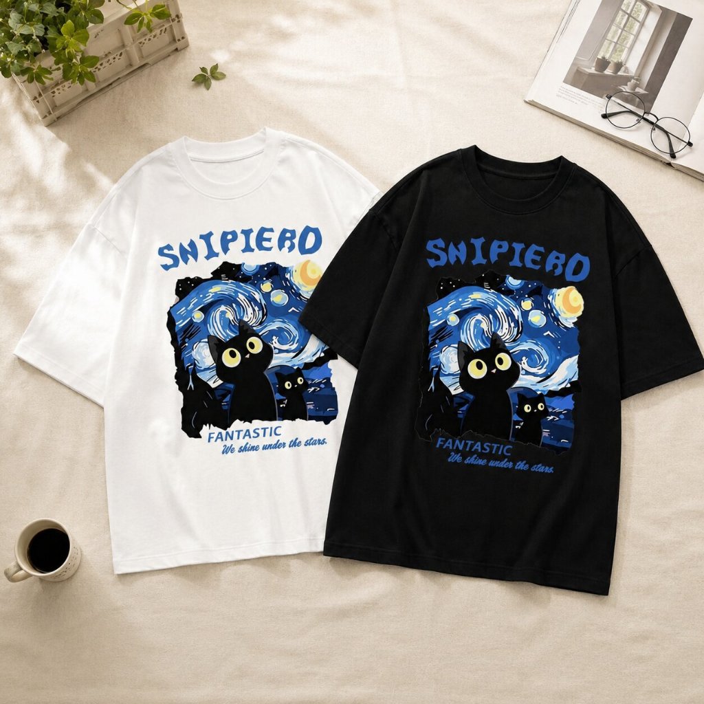 เสื้อยืดหญิงชาย เสื้อยืด T shir tผ้าฝ้าย 100% เสื้อยืดแฟชั่นสไตล์เกาหลี ทรงหลวม ใส่ได้ชายหญิง