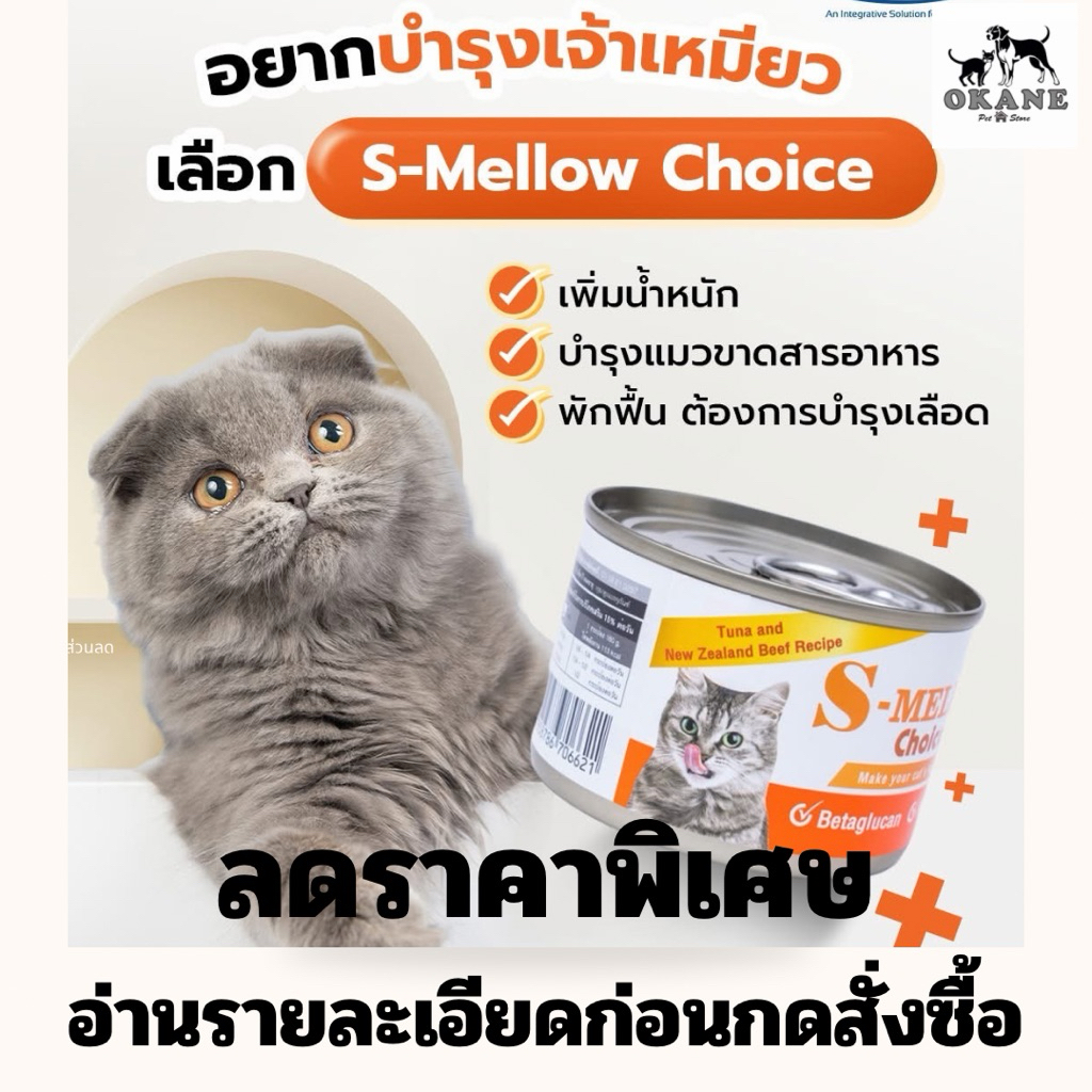S-mellow choice for Cat 160g ลดราคาพิเศษ (อ่านรายละเอียดก่อนกดสั่งซื้อ)