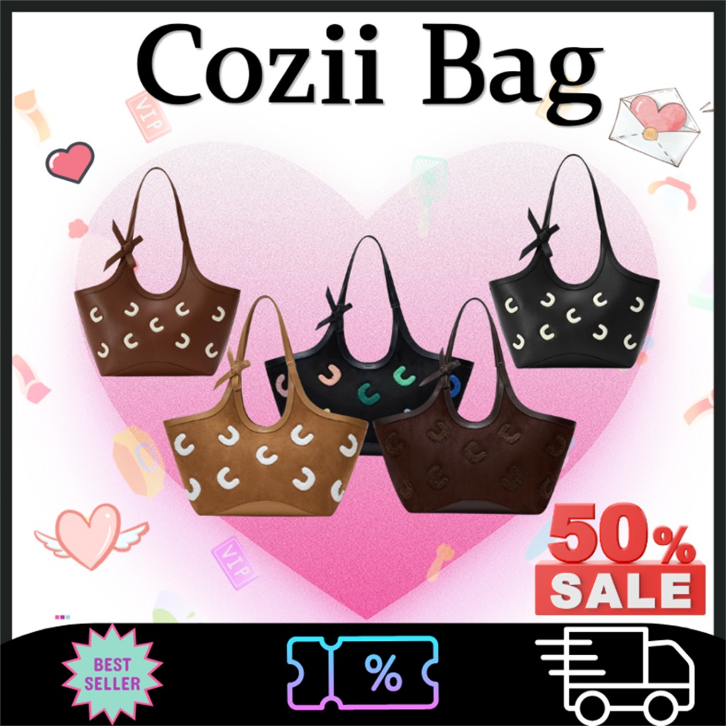 💥สินค้าเคลียร์ กระเป๋าถือ COZII Small Colbie Tote Bag แท้ Cozii Official กระเป๋า Shoulder ความจุขนาด