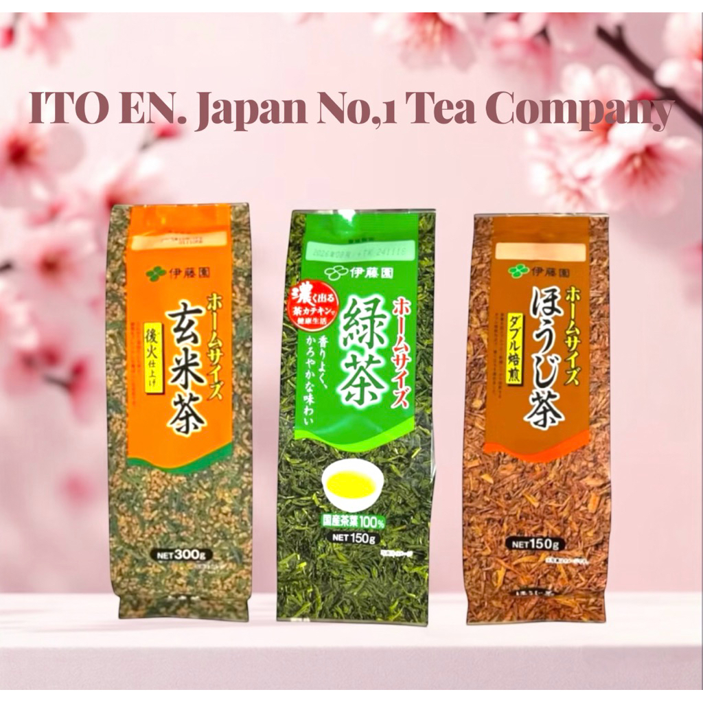 ชาเขียว เรียวกุชะ ITOEN เกนไมฉะ และ โฮจิฉะ