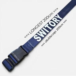 SWITORY THAILAND สายรัดกระเป๋าเดินทาง สกรีนชื่อ หนา ทน ล๊อกใหญ่ ล๊อกแน่น พร้อมส่งในไทย