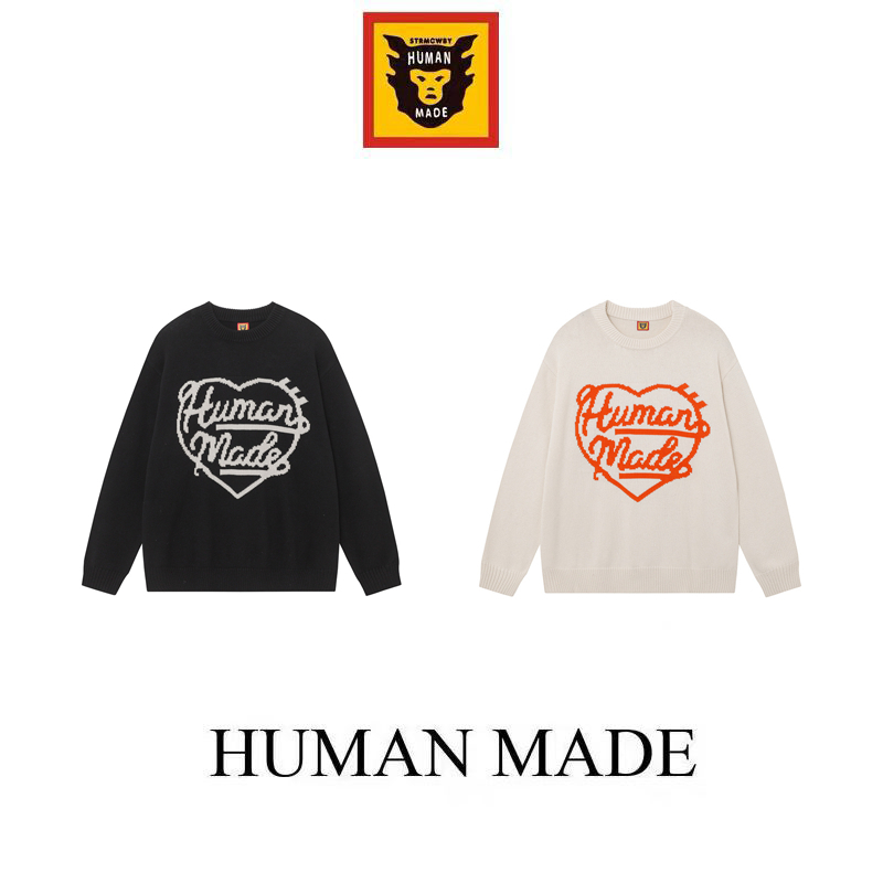 【Human Made】🇯🇵 พร้อมส่ง/ เสื้อโค้ท human made เสื้อกันหนาว มีให้เลือก 3 สี เสื้อสเวตเตอร์อุ่นหัวใจ