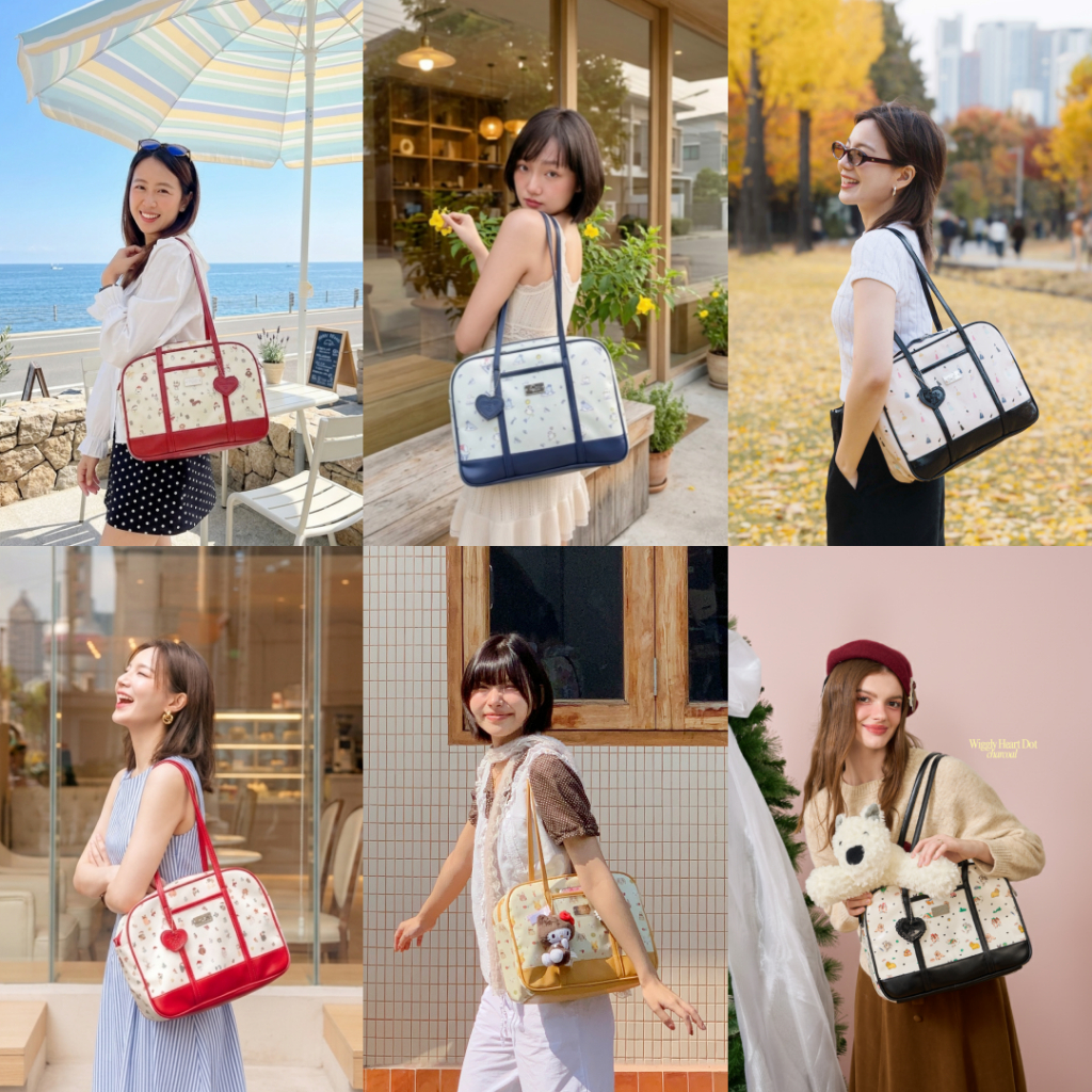 กระเป๋าสะพายไหล่ผู้หญิง The Carry Tote ใส่โน้ตบุ๊ค 14 นิ้ว iPad ได้ มีซิป แถมถุงผ้าซาติน KEPT