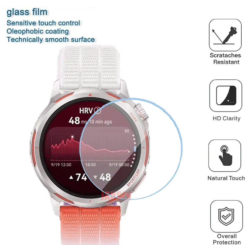กระจกนิรภัยป้องกันหน้าจอสำหรับ Huawei Watch GT Runner 2 รูปที่ 6