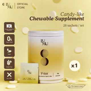 LUMU V-tox Candy-like Chewable Supplement (1 set) | ลูมู่ วิตามินเม็ดเคี้ยว อร่อย ย่อยง่าย ขับถ่ายดี