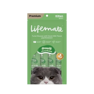 (1แพค/4ซอง)ขนมแมวเลีย Lifemate ขนาด12กรัม x4