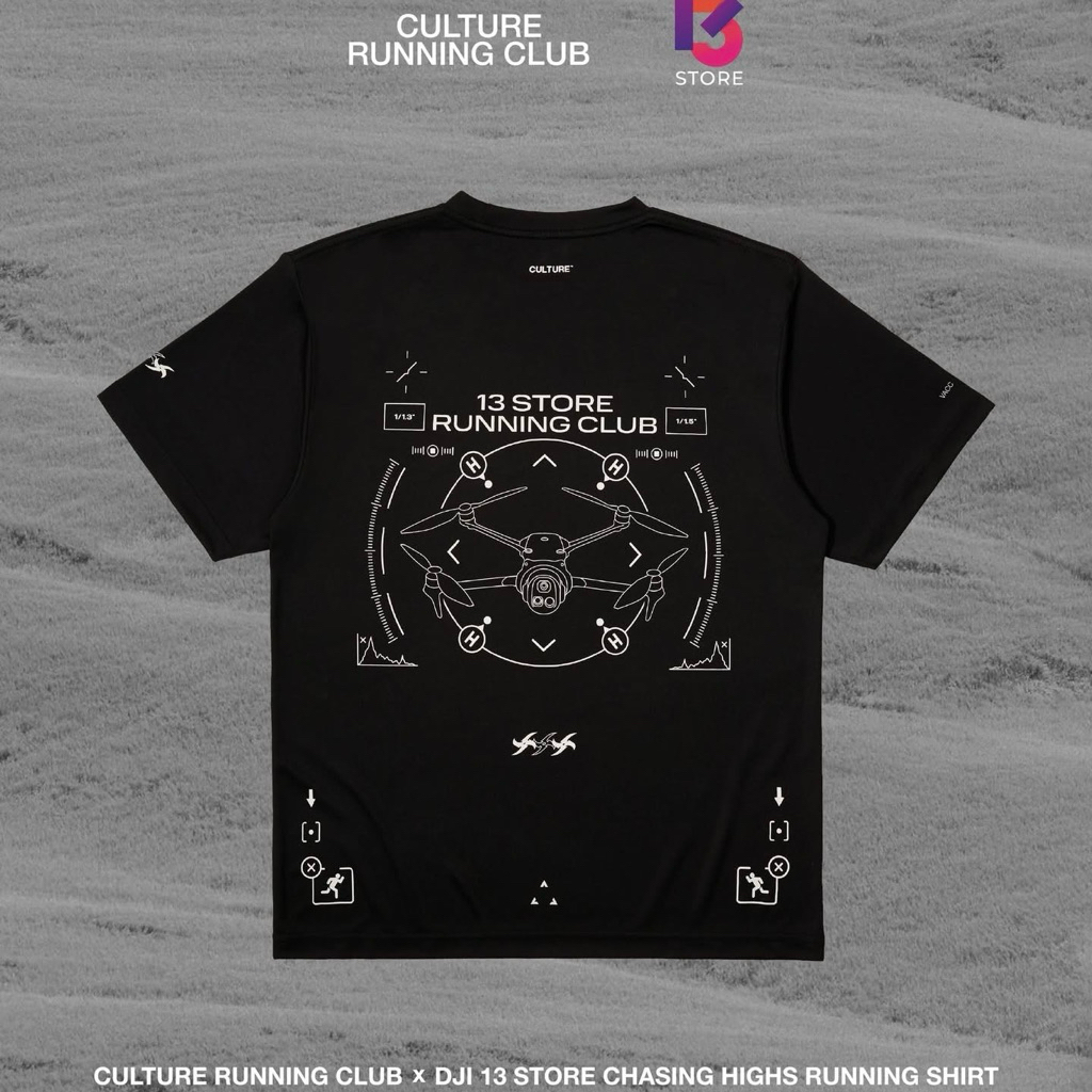 [แท้💯% ของใหม่ พร้อมส่ง] เสื้อวิ่ง Culture Running Club x DJI 13 Store