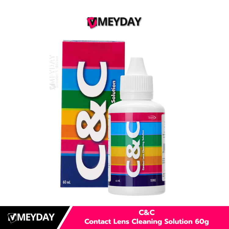 C&C Contact Lens Cleaning Solution ผลิตภัณฑ์สำหรับการดูแลเลนส์สัมผัส ซี แอนด์ ซี 60ml