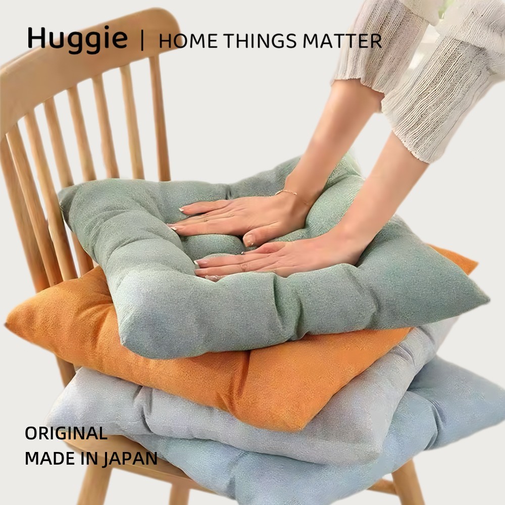 Huggie 40*40cm เบาะรองนั่ง ผ้าลินิน ทำให้หนาขึ้น หมาะสำหรับนักเรียนพนักงานออฟฟิศใช้ในบ้าน