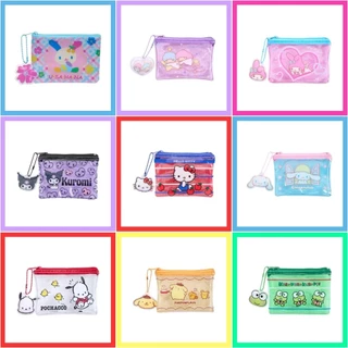 💜 แท้ 100% กระเป๋าใส่เหรียญ Sanrio LUMA 💙 PVC ซองซิป กระเป๋าซิป ซองซิปใส่เหรียญ ซองใส่บัตร เก็บกิ๊บ