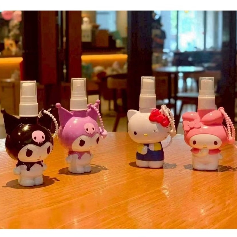 ขวดสเปร์แบบพกพา Sanrio  มีสายห้อยกระเป๋าได้ ขนาด 100 ml สามารถพกพาขึ้นเครื่องบินได้​ มี​ 4​ ลาย​ ราคา 69​ ​บาท