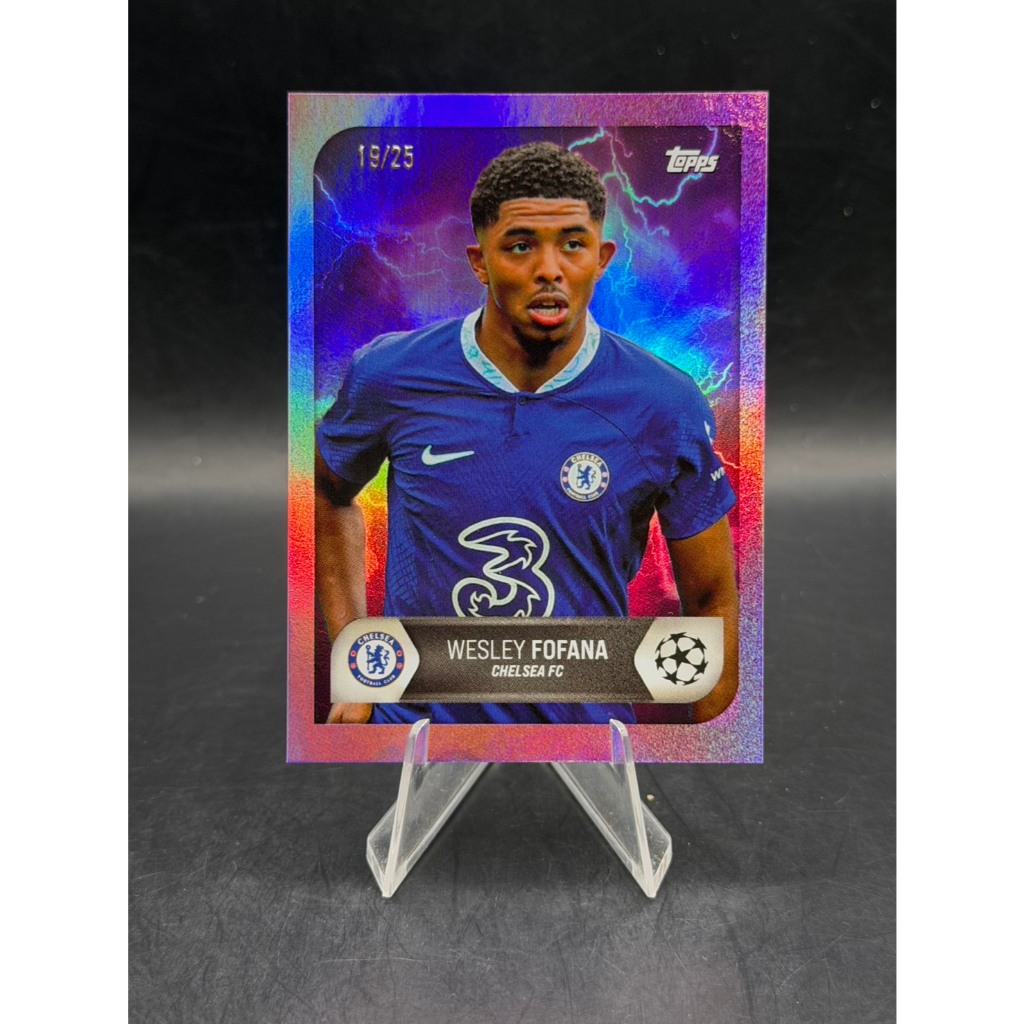 การ์ดฟุตบอล Wesley Fofana Topps 19/25 (ตัวแรร์)