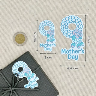 [พร้อมส่ง🇹🇭] สติ๊กเกอร์วันแม่ "Mother's Day" (แพค 30ดวง | 60ดวง) มีให้เลือก 2 ขนาด