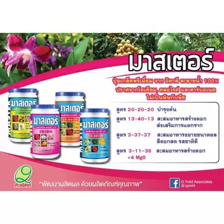 ขนาด 1 กก. ปุ๋ยเกล็ด มาสเตอร์ สูตร 3-37-37 คิวยีลด์