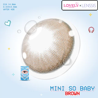 [ของแท้] คอนแทคเลนส์รายเดือน LOVELYPLUS รุ่น Mini So Baby มินิโซเบบี้ สีน้ำตาลอัลมอนด์ เลนส์ตาเบบี้ ขี้อ้อน หวานกรุบ