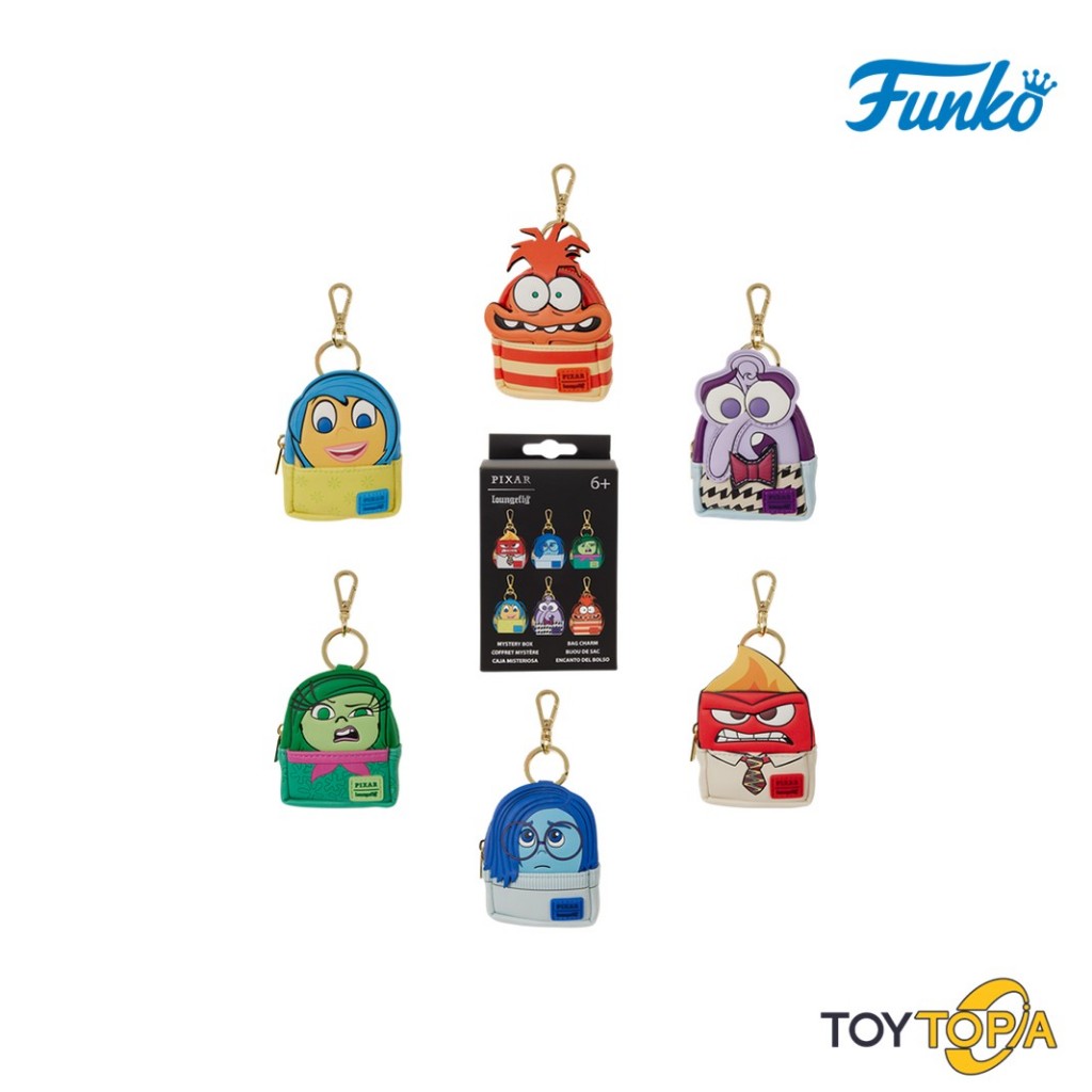 (WDBC0017) Inside Out 2 Mystery Mini Backpack Keychain Charms: Disney Pixar's by Loungefly (1 pc)