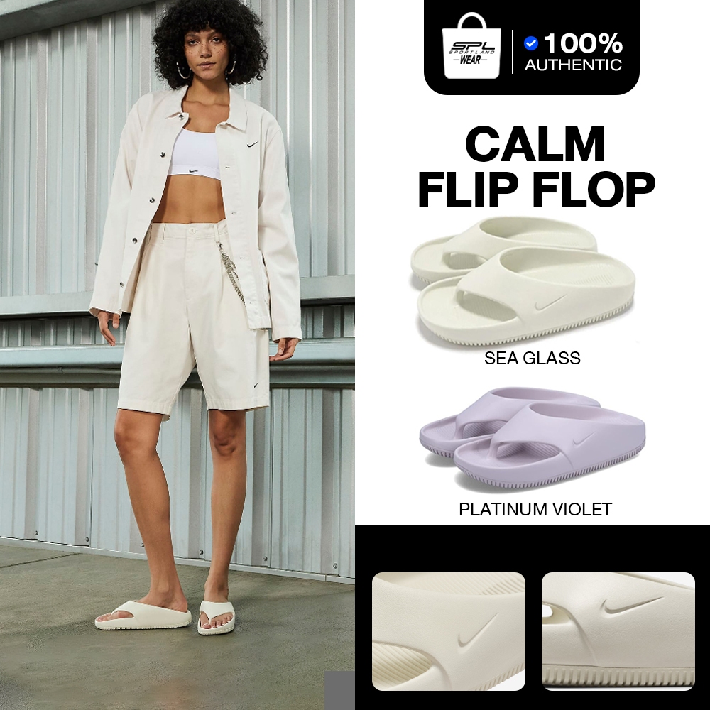 Nike Collection ไนกี้ รองเท้าแตะ รองเท้าลำลอง W Calm Flip Flop FD4115-002 / FD4115-003 (1800)
