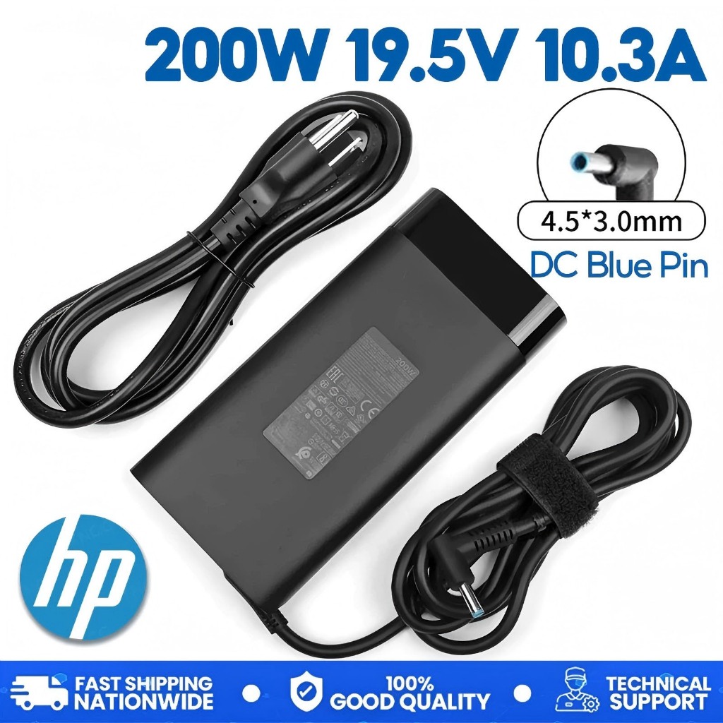 สายชาร์จ โน๊ตบุ๊ค for HP ZBook Power G7 G8 Studio G7 200W อะแดปเตอร์เวิร์กสเตชัน สายไฟ มอก. hp020
