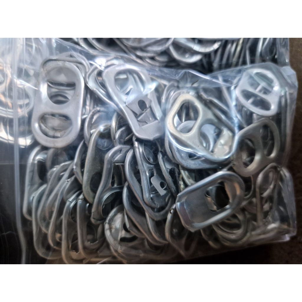 ฝาห่วงกระป๋องอลูมิเนียม 100 ชิ้น สีเงิน สำหรับงาน DIY ,Etc
