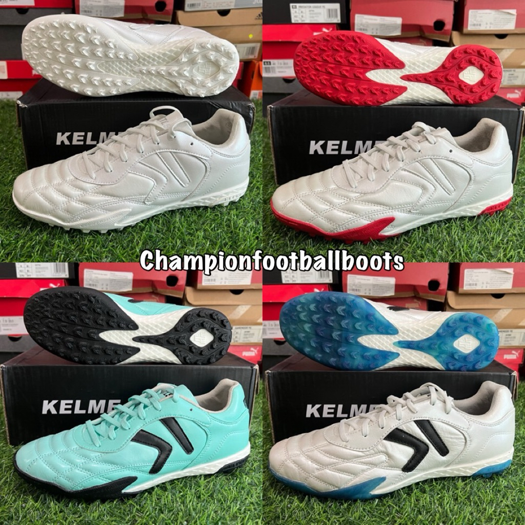 ร้อยปุ่ม รองเท้าฟุตบอล (เคลเม่) Kelme X TLSS 1.1 TF ตัวท๊อป หนังจิงโจ้