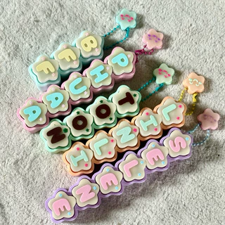 [ใส่ชื่อได้]Stars Clicker พวงกุญแจคีย์แคป เปลี่ยนสีได้ รูปดาว 2-8ปุ่ม คลิกเพลิน