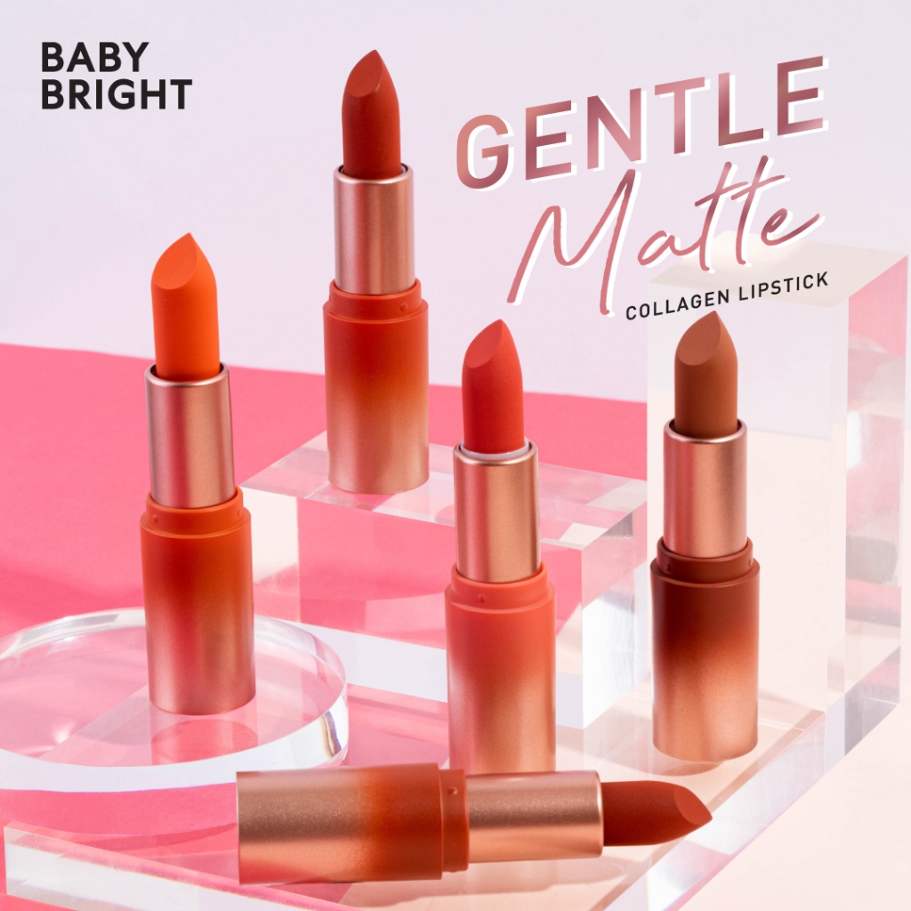 Baby Bright เจนเทิลแมทท์คอลลาเจนลิปสติก 3.7g