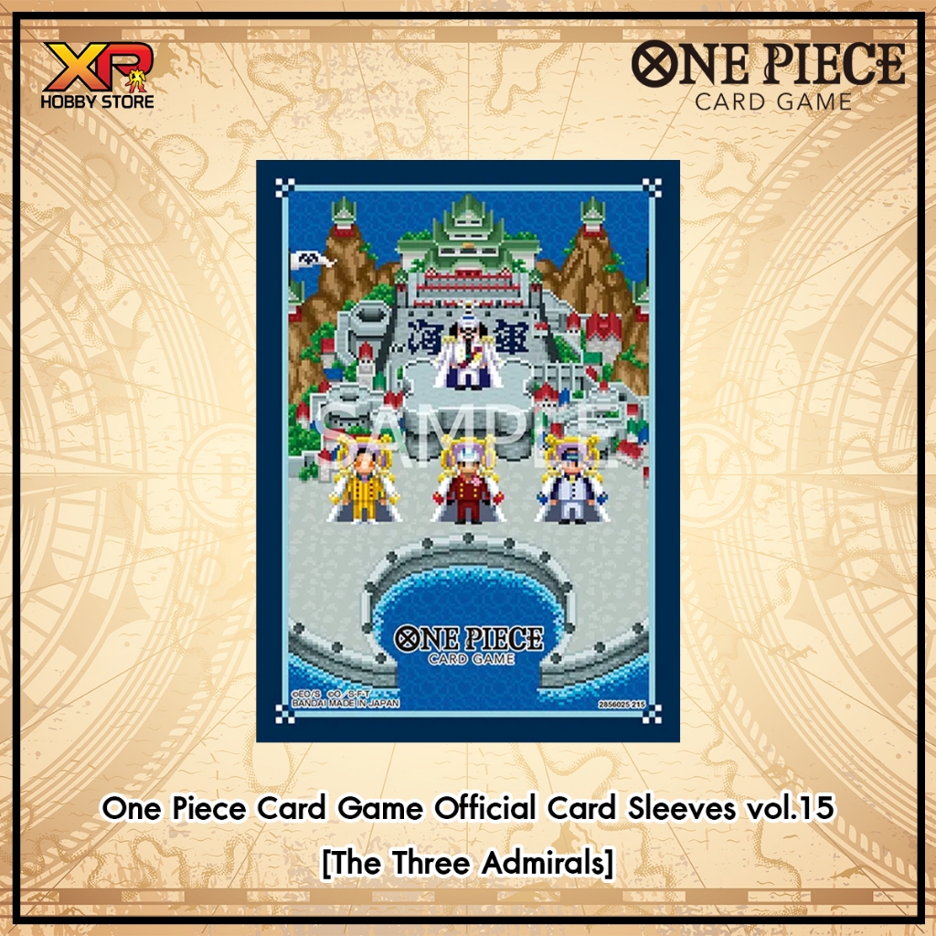 One Piece Card Game Official Card Sleeves 15 [The Three Admirals]