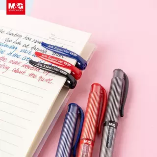 [ของแท้] M&G ปากกาเจล Expert Gel แบบปลอก หัวใหญ่ 0.7mm เขียนลื่น ด้ามจับยางนุ่ม ปากกาเซ็น รุ่น AGP13671