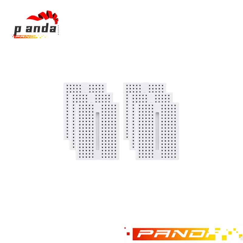 6 มินิ breadboards, 170 อิเล็กทรอนิกส์ self-adhesive breadboards โดยไม่ต้องเชื่อม, SYB-170, ขาว