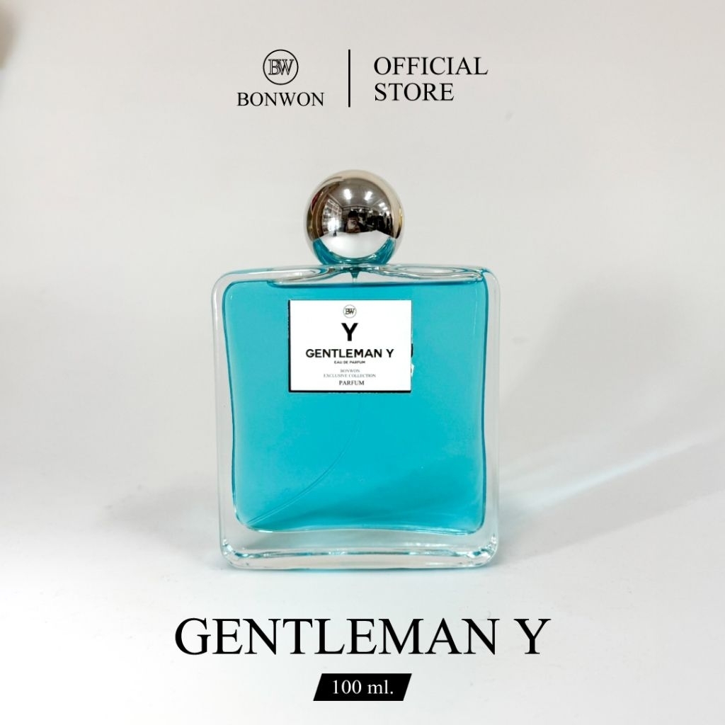 น้ำหอม Bonwon Gentle Man Y ขวดแก้ว(แบนตามรูป) Signature Collection 2025 กลิ่นติดทน 100ml. บอนวอน กลิ่น Sport