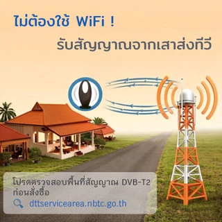 เสาอากาศดิจิตอลใหม่ รองรับ DVB-T2 ใช้ได้ทั้งในบ้านและนอกบ้าน พร้อมเทคโนโลยี Smart Amplifier