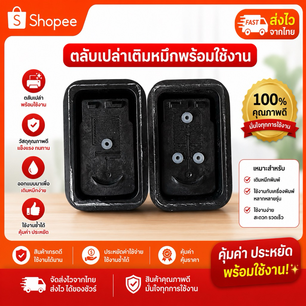 ตลับเปล่า canon 810 Bk canon 811 Co  เติมหมึกพร้อมเจาะใส่จุกยาง