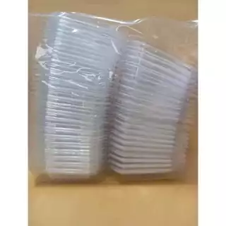 DD กล่องใส OPS DD-17A แบบล็อค (100ใบ) บรรจุภัณฑ์เบเกอรี่ ที่ใส่อาหารและเครื่องดื่ม กล่องข้าว ไม่เป็นไอน้ำ