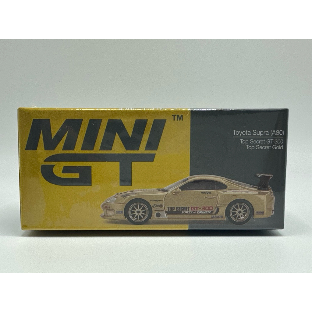 Toyota Supra (A80) Top Secret GT-300 Top Secret Gold #961 Scale 1:64 ยี่ห้อ Mini GT