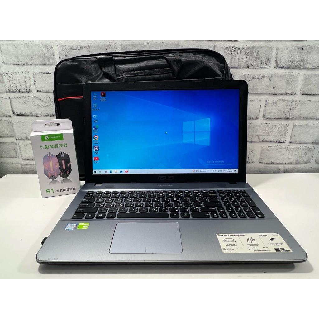 โน๊ตบุ๊คมือสอง Asus K541U I5 Gen6 M.2 128gb+HHD 1TB แรม 8gb NVIDIA GeForce 940MX แบตเก็บไฟ สินค้ามีร
