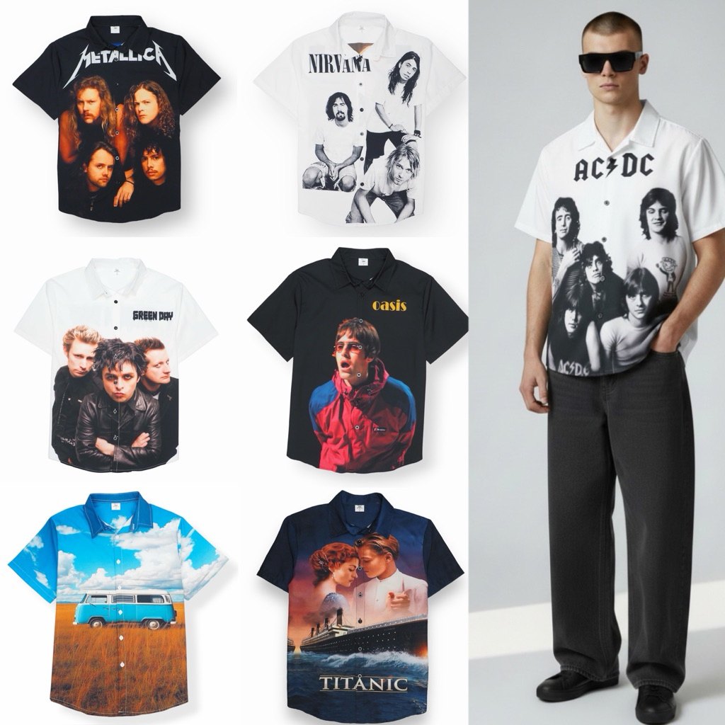 (BrandTHAI x ONTHEBEACH) เสื้อฮาวาย-ลายต่อ Custom Design By ONTHEBEACH ( ผลิตลายละ100ตัว)