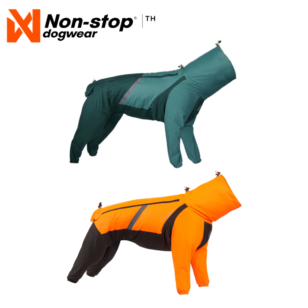 Non-stop dogwear Fjord Overall Raincoat เสื้อกันฝนสุนัข รุ่นฟยอร์ด Overall