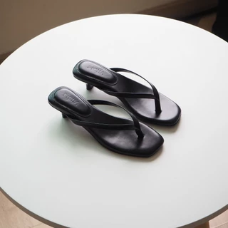 LOVE SHOES รองเท้าหูคีบ ส้นสูง รองเท้าส้นสูง1นิ้ว ไซส์ 35-41 หูหนีบ หนังนิ่มมาก รองเท้าแฟชั่นผู้หญิง