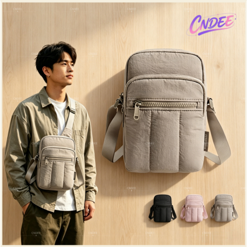 📦พร้อมส่ง📦BAGSMART Mini Crossbody Bag ถุงเก็บข้อมูลแบบพกพา สำหรับกระเป๋าโทรศัพท์แฟชั่นผู้หญิง กระเป๋าสะพายข้าง