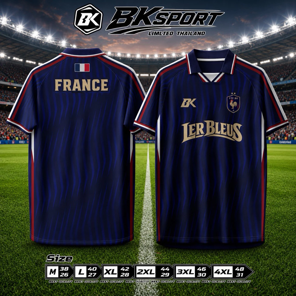 BKSPORT เสื้อกีฬาฟุตบอล คอปก อก 38-52 นิ้ว ชาย-หญิง thumbnail 7