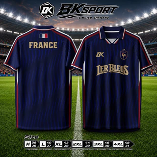 BKSPORTเสื้อกีฬาฟุตบอลแฟชั่นคอปก อก 38-52นิ้ว ดีไซต์ทันสมัย สวมใส่ได้ทั้งชาย-หญิง (TC690501)