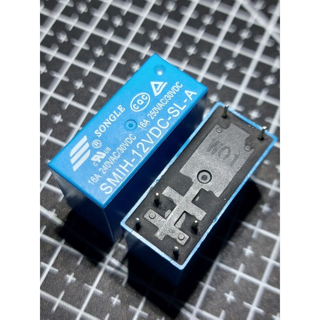 รีเลย์ 12V 16A 6ขา 250VAC SMIH-12VDC-SL-A