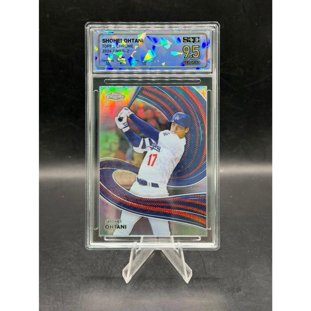 Shohei Ohtani 2024 Topps Chrome "Strokes" #S-2 - SQC 9.5 GEM MINT