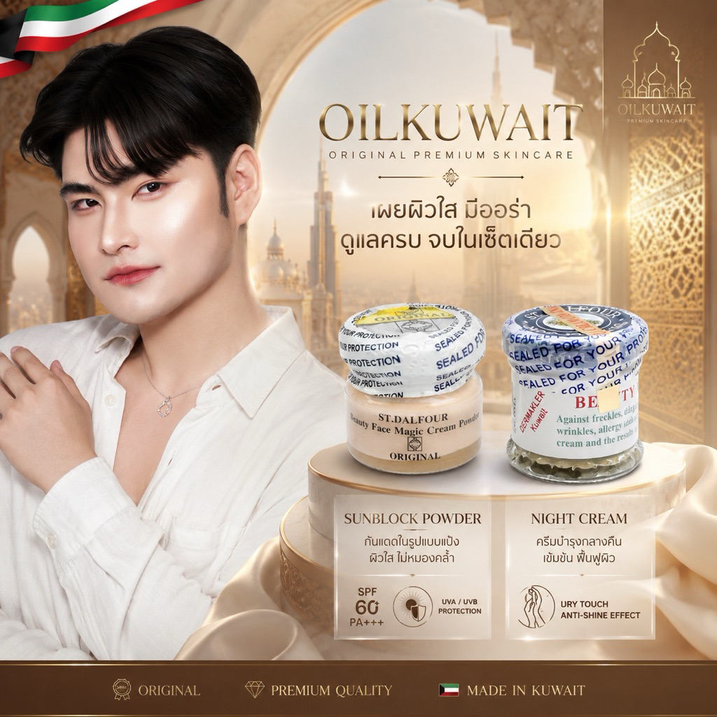 พร้อมส่ง! ครีมคูเวตของแท้ + ครีมกันแดดใยไหม ✨ เซตบำรุงผิวหน้าสุดฮิต หน้าเนียนใส ผิวสวยปังทุกมุม!
