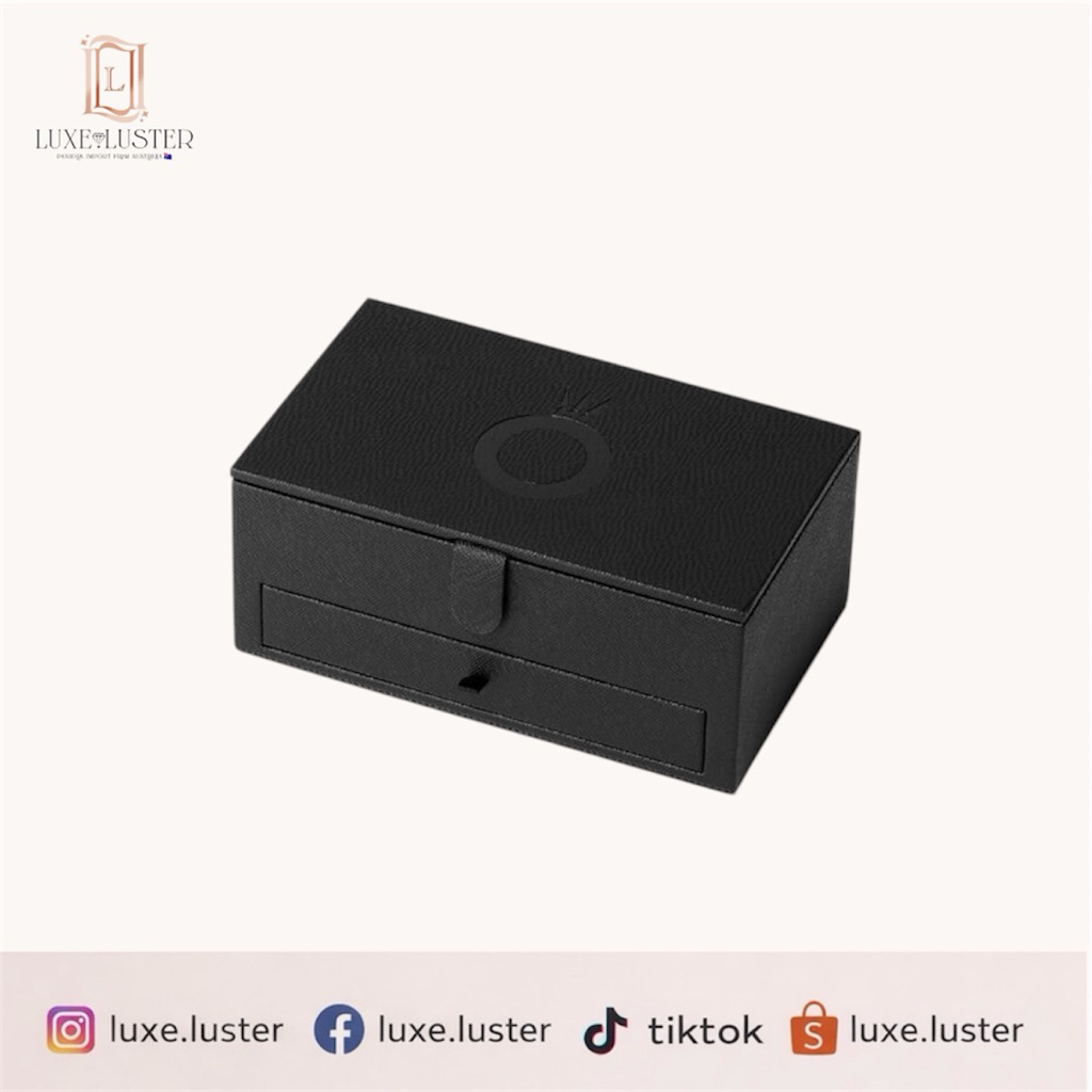 Pandora ของแท้💯black jewellery box พร้อมส่ง🛵