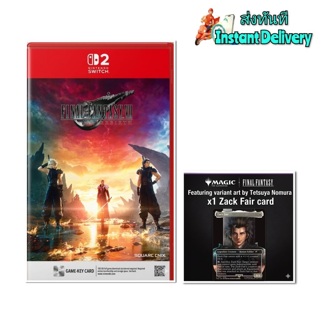 Final Fantasy VII Rebirth (FF7 Rebirth) Nintendo Switch [Zone ASIA/ENG] | + FREE x1 Special Zack Fai