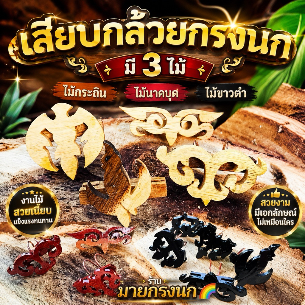 เสียบกล้วยกรงนก (เลือกไม้ ได้ค่ะ) ขายเป็นคู่📍