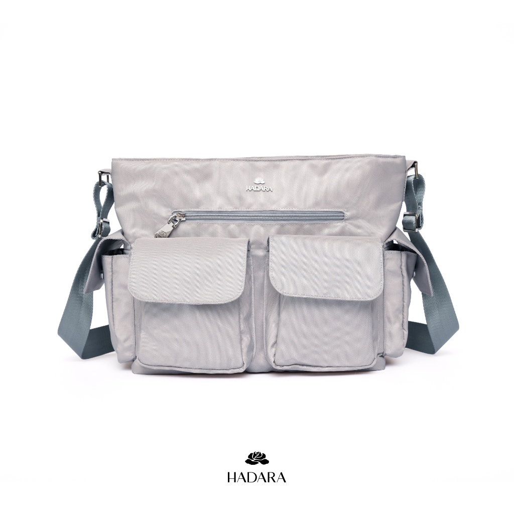 Hadara Moment Series No.37 กระเป๋าสะพาย ผ้า Zena น้ำหนักเบา 20 ช่อง ใส่ IPAD ได้ทุกรุ่น